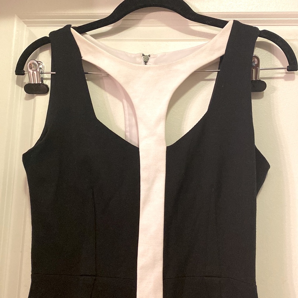 Sleeveless body con A-line dress